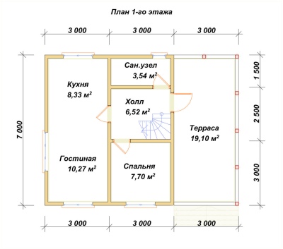 План первого этажа проекта ДБ-106