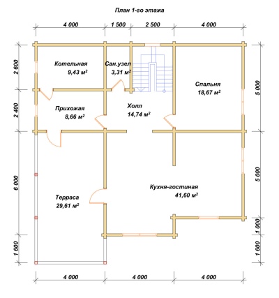 План первого этажа проекта ДБ-11