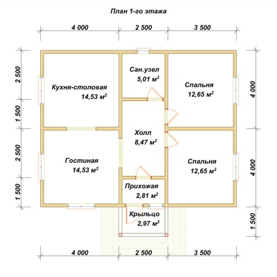 План первого этажа проекта ДБ-110