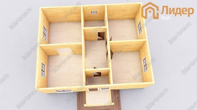 3d План первого этажа проекта ДБ-110