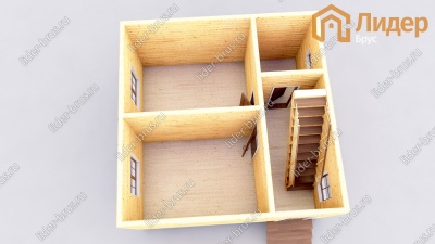 3d План первого этажа проекта ДБ-112