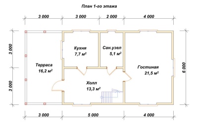 План первого этажа проекта ДБ-115