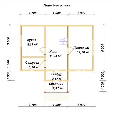 План первого этажа проекта ДБ-119