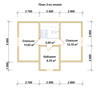 План второго этажа проекта ДБ-119