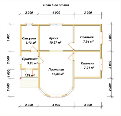 План первого этажа проекта ДБ-123