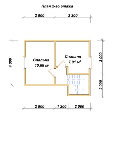 План второго этажа проекта ДБ-125