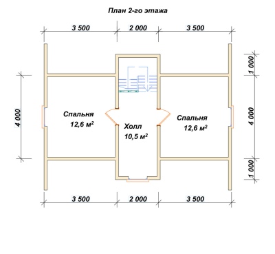 План второго этажа проекта ДБ-129