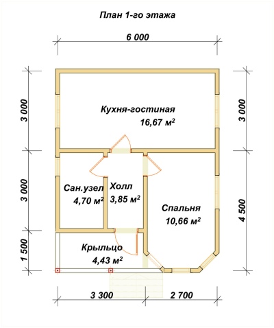 План первого этажа проекта ДБ-137