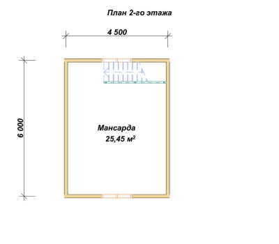 План второго этажа проекта ДБ-138