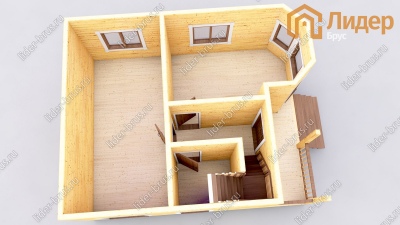 3d План первого этажа проекта ДБ-146