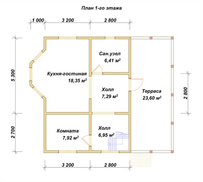 План первого этажа проекта ДБ-149