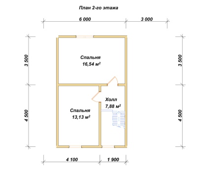 План второго этажа проекта ДБ-149