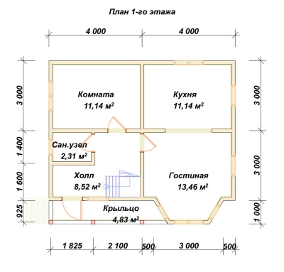 План первого этажа проекта ДБ-159