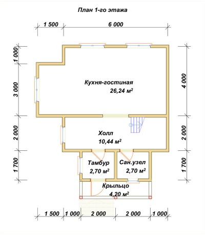 План первого этажа проекта ДБ-163