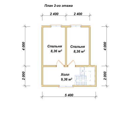 План второго этажа проекта ДБ-163