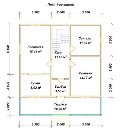 План первого этажа проекта ДБ-176