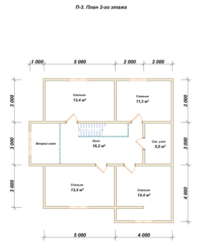 План второго этажа проекта ДБ-177