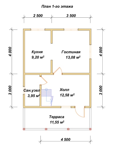 План первого этажа проекта ДБ-178