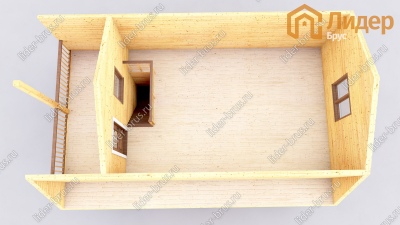 3d План второго этажа проекта ДБ-178