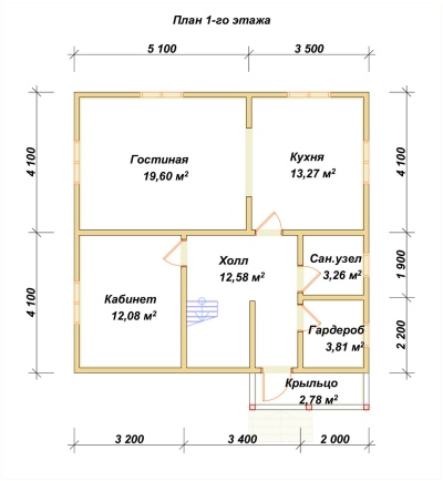 План первого этажа проекта ДБ-179