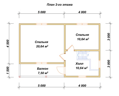 План второго этажа проекта ДБ-181
