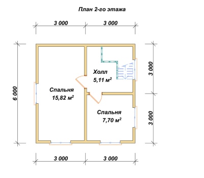 План второго этажа проекта ДБ-183