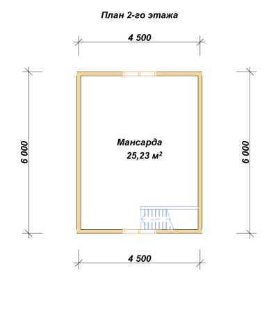 План второго этажа проекта ДБ-184