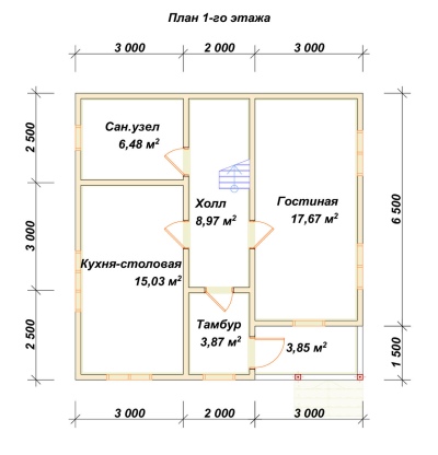 План первого этажа проекта ДБ-192