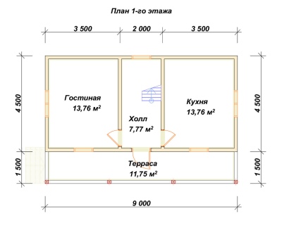 План первого этажа проекта ДБ-211