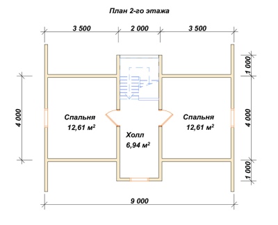 План второго этажа проекта ДБ-211