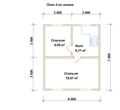 План второго этажа проекта ДБ-213
