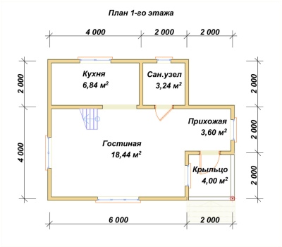 План первого этажа проекта ДБ-216