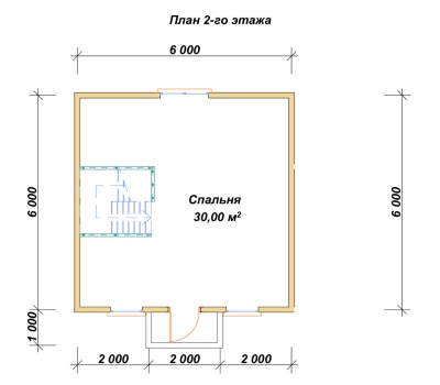 План второго этажа проекта ДБ-216