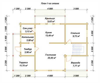 План первого этажа проекта ДБ-30