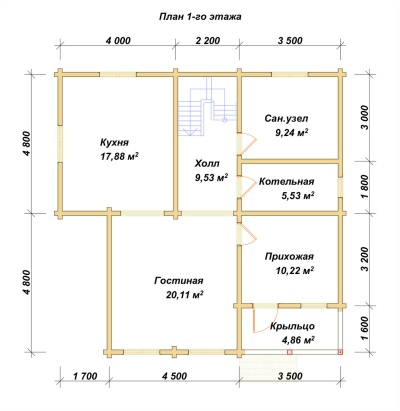 План первого этажа проекта ДБ-32