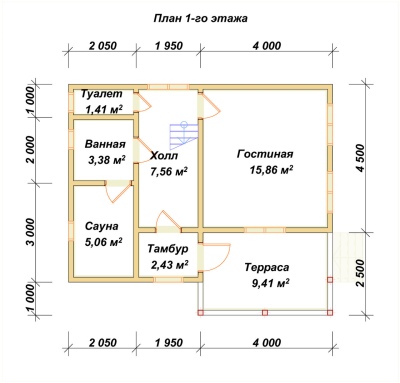 План первого этажа проекта ДБ-36