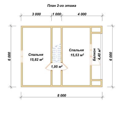 План второго этажа проекта ДБ-36