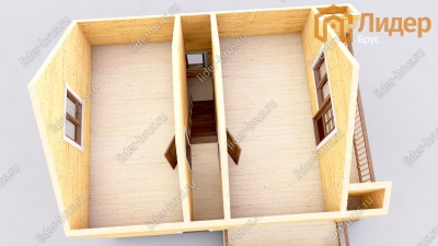 3d План второго этажа проекта ДБ-36