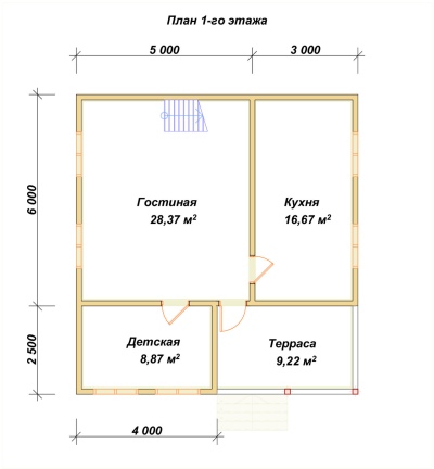 План первого этажа проекта ДБ-43