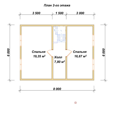 План второго этажа проекта ДБ-43
