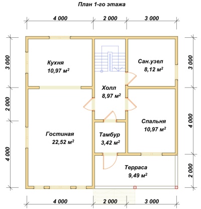 План первого этажа проекта ДБ-5