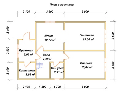 План первого этажа проекта ДБ-50