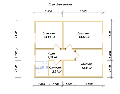 План второго этажа проекта ДБ-50