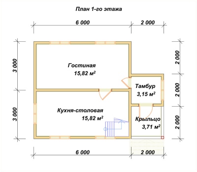 План первого этажа проекта ДБ-54