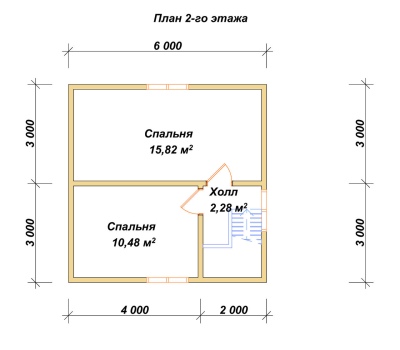 План второго этажа проекта ДБ-54
