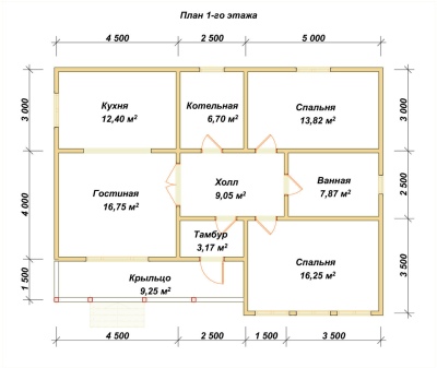 План первого этажа проекта ДБ-6