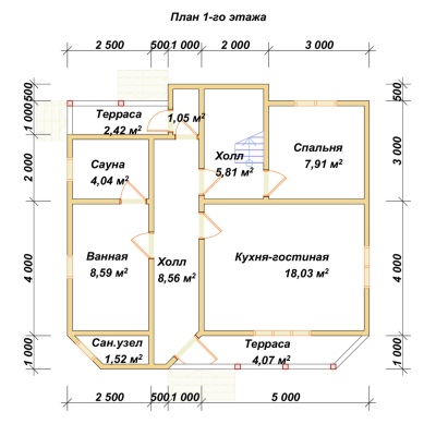 План первого этажа проекта ДБ-61