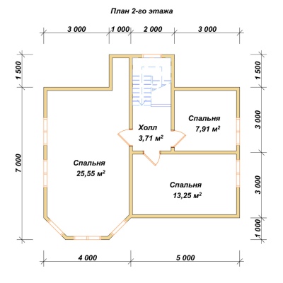 План второго этажа проекта ДБ-61
