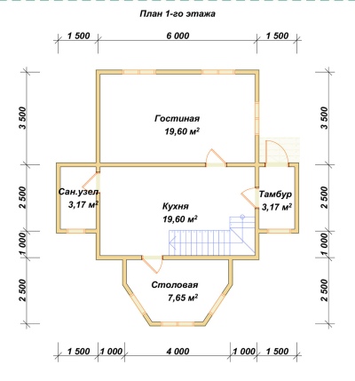 План первого этажа проекта ДБ-62