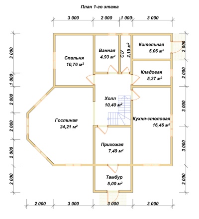 План первого этажа проекта ДБ-63